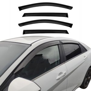 KIA K5 Wind Deflector - Omac - Acrylic 4 Pcs - Black - 2021-2024